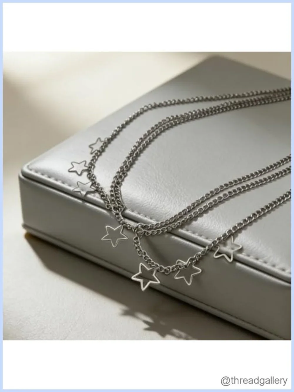 Silver Star Waist Chain Belt Adjustable Body Jewelry Punk Y2K